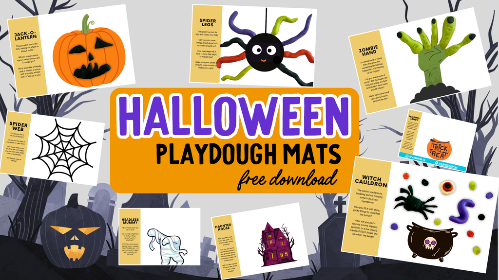 Halloween Playdough Mats
