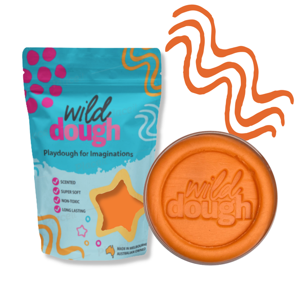 Sunset Orange Playdough